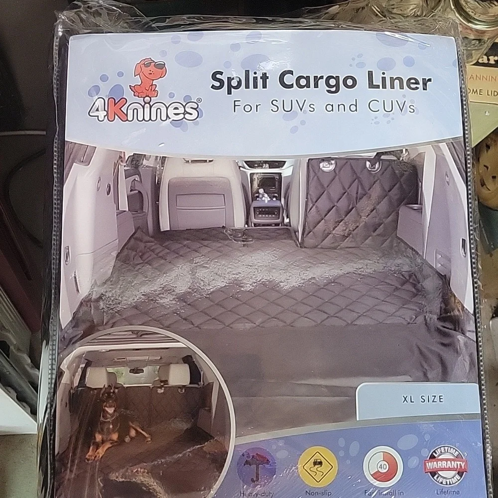 MONEY DONATED TO SPCA 4knines Split cargo liner for SUV and C.U.V